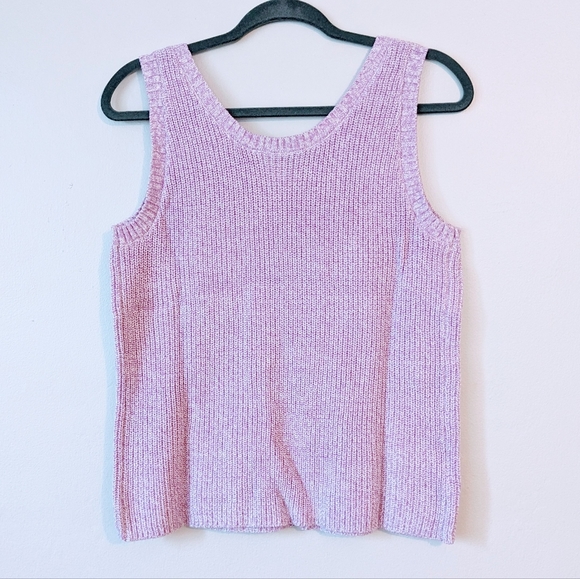 LOFT Ribbed Pocket Sweater Tank - Picture 3 of 7